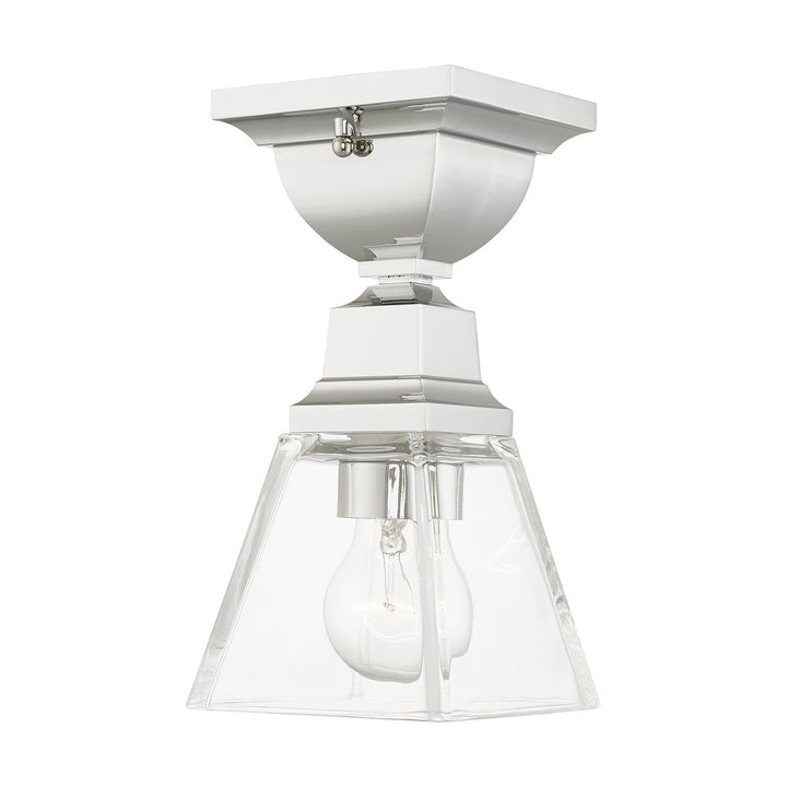 1 Light Polished Chrome Ceiling Mount