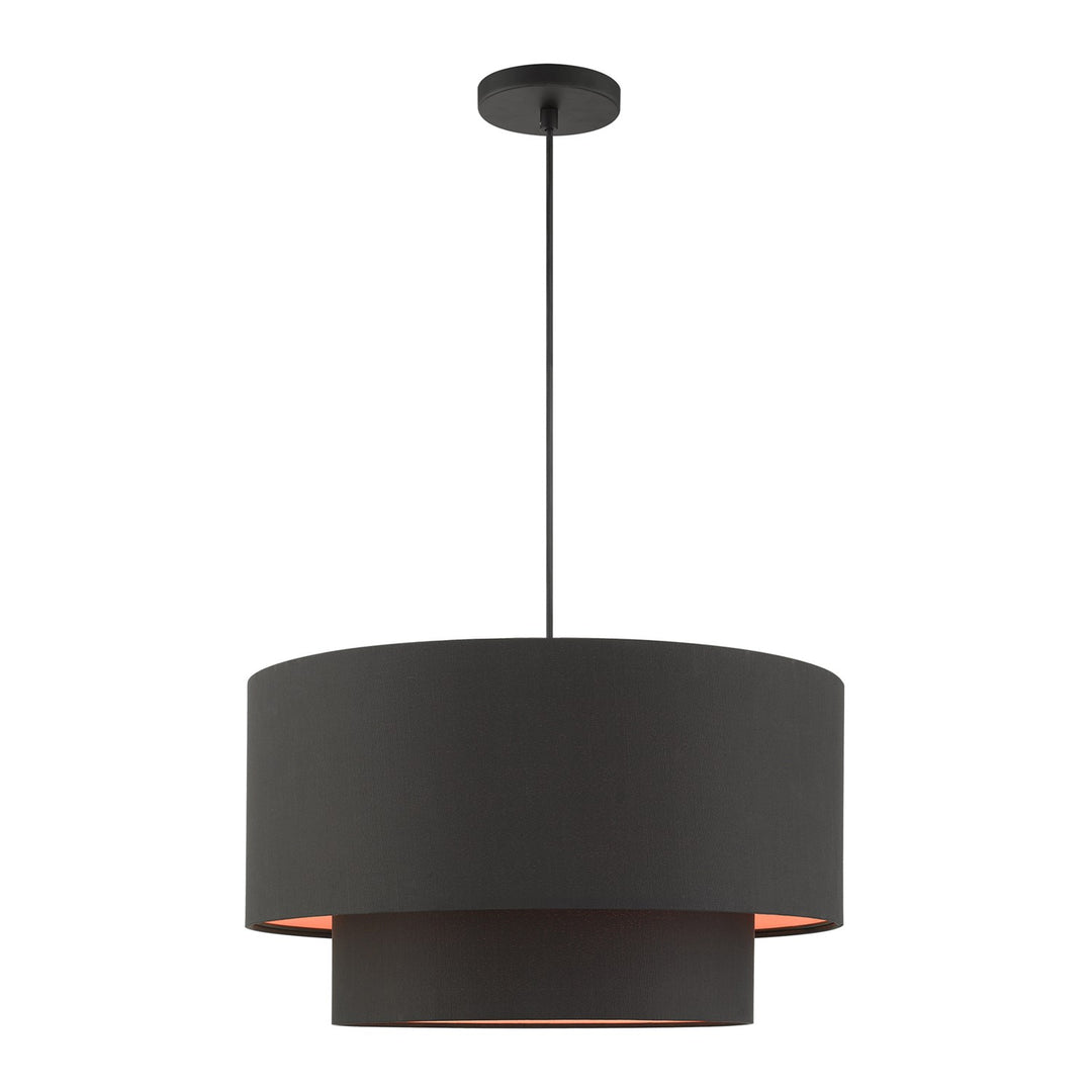 3 Light Black Pendant by Livex Lighting