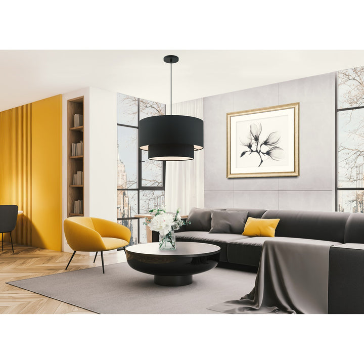 3 Light Black Pendant by Livex Lighting