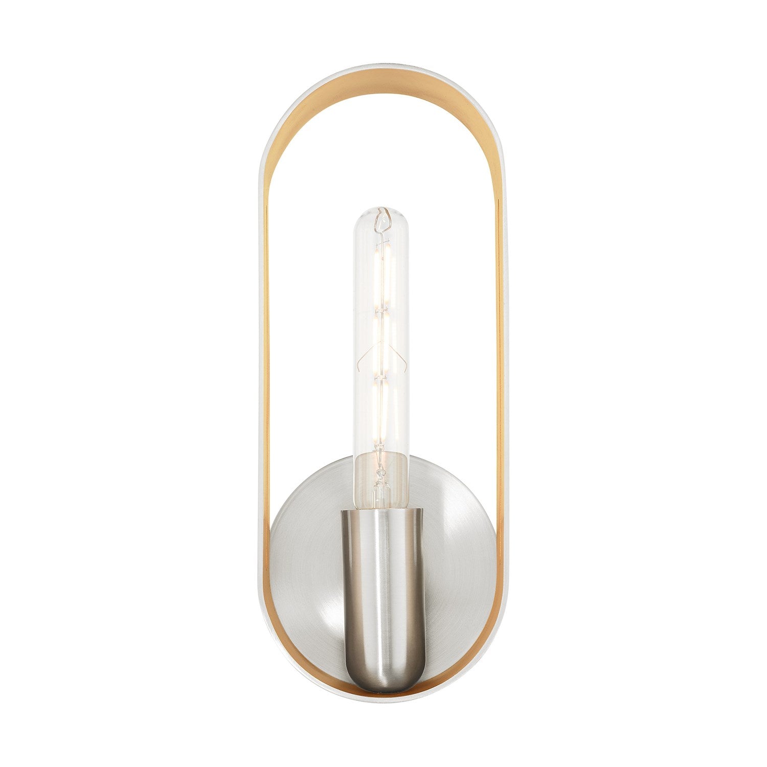 1 Light Brushed Nickel Ada Single Sconce by Livex Lighting