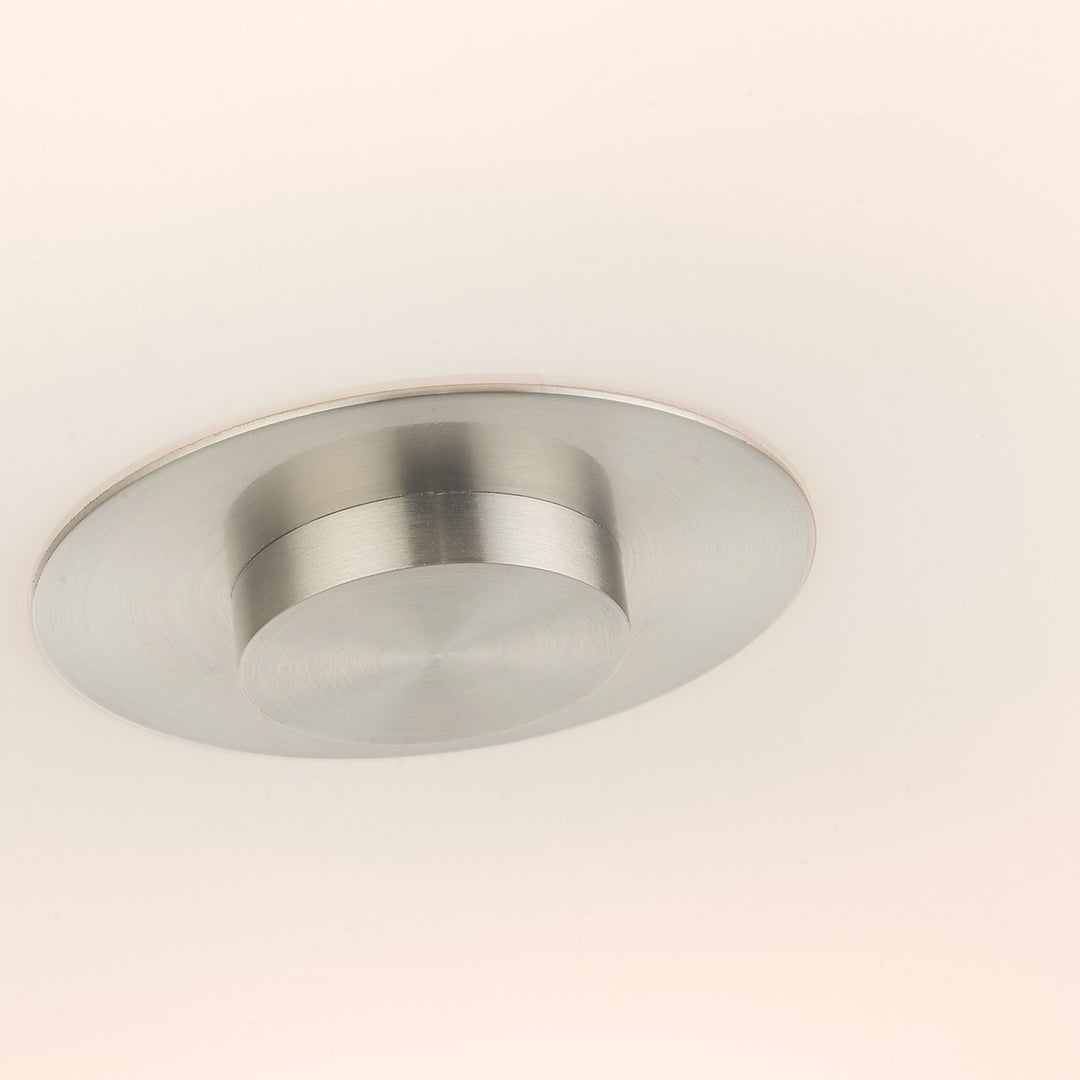6 Light Brushed Nickel Semi Flush