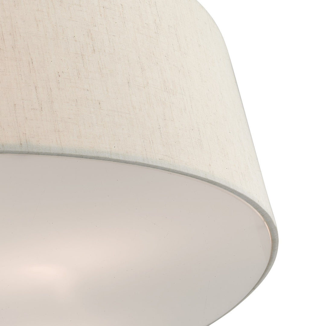 6 Light English Bronze Semi Flush