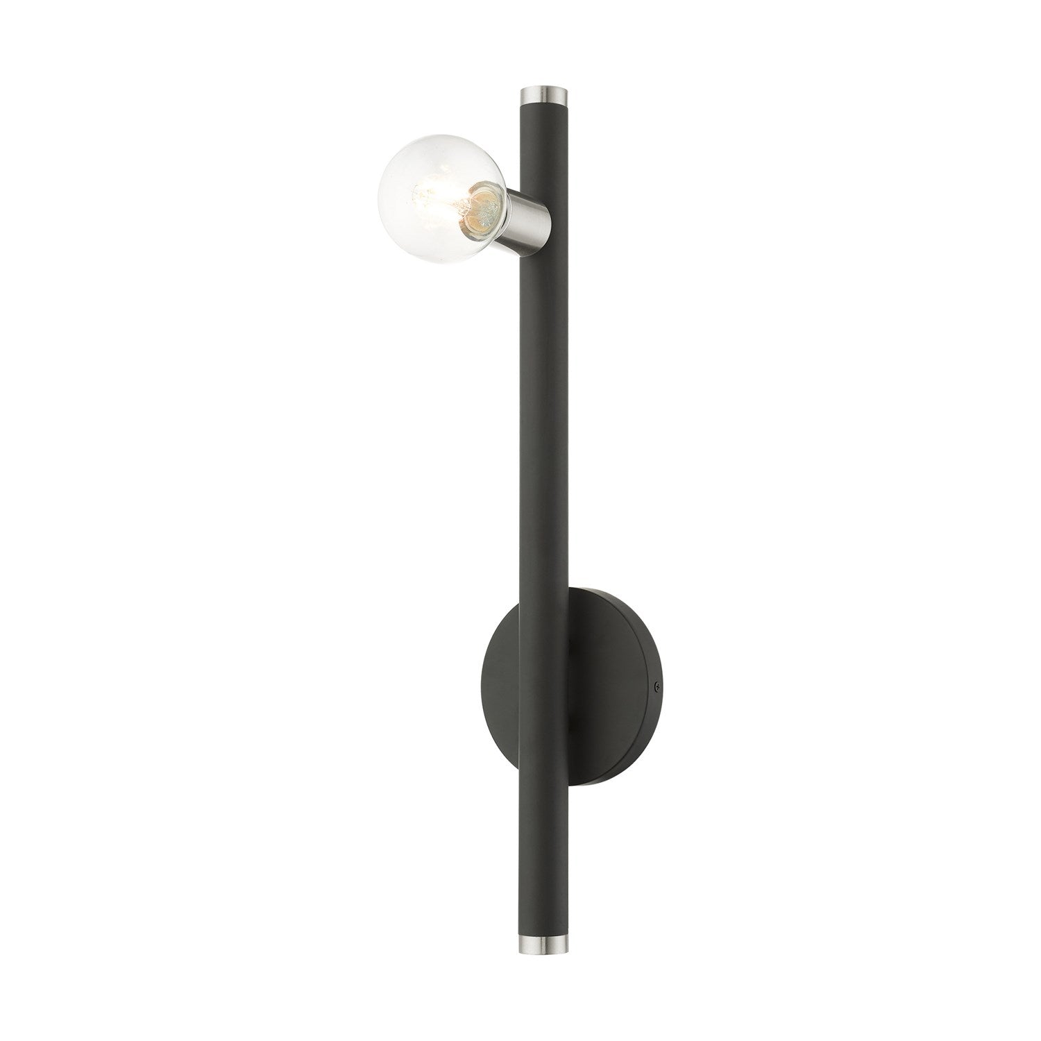 1 Light Black Wall Sconce by Livex Lighting