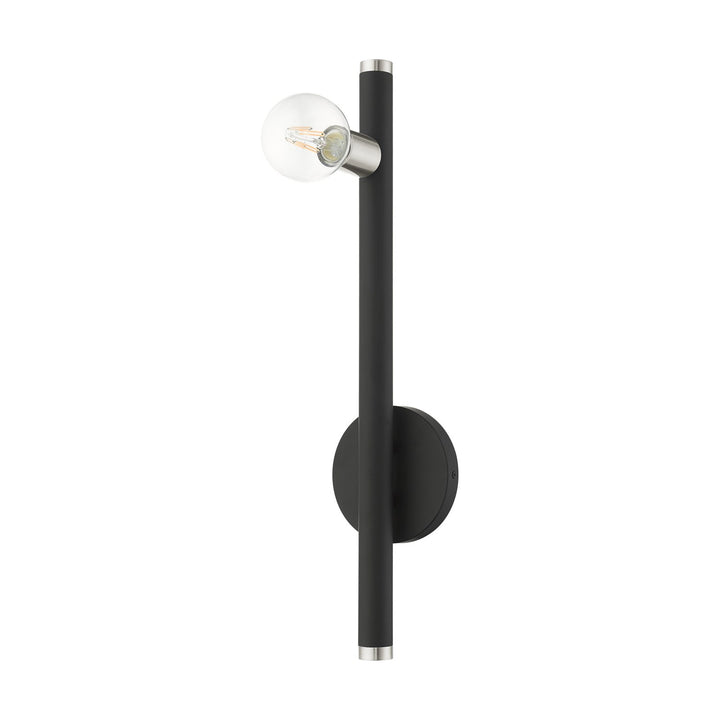1 Light Black Wall Sconce