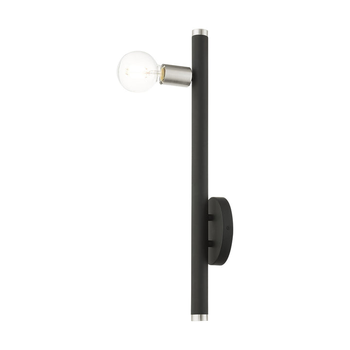 1 Light Black Wall Sconce