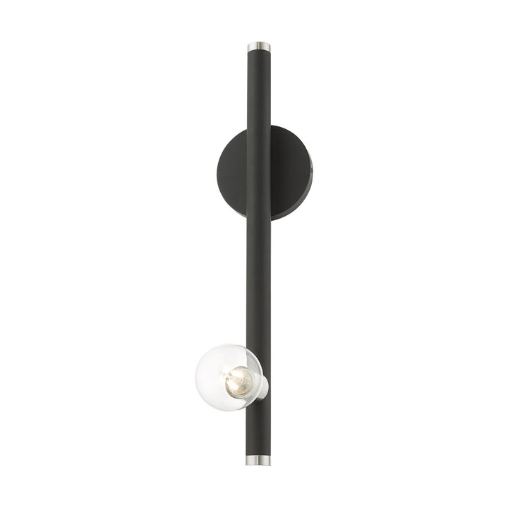 1 Light Black Wall Sconce
