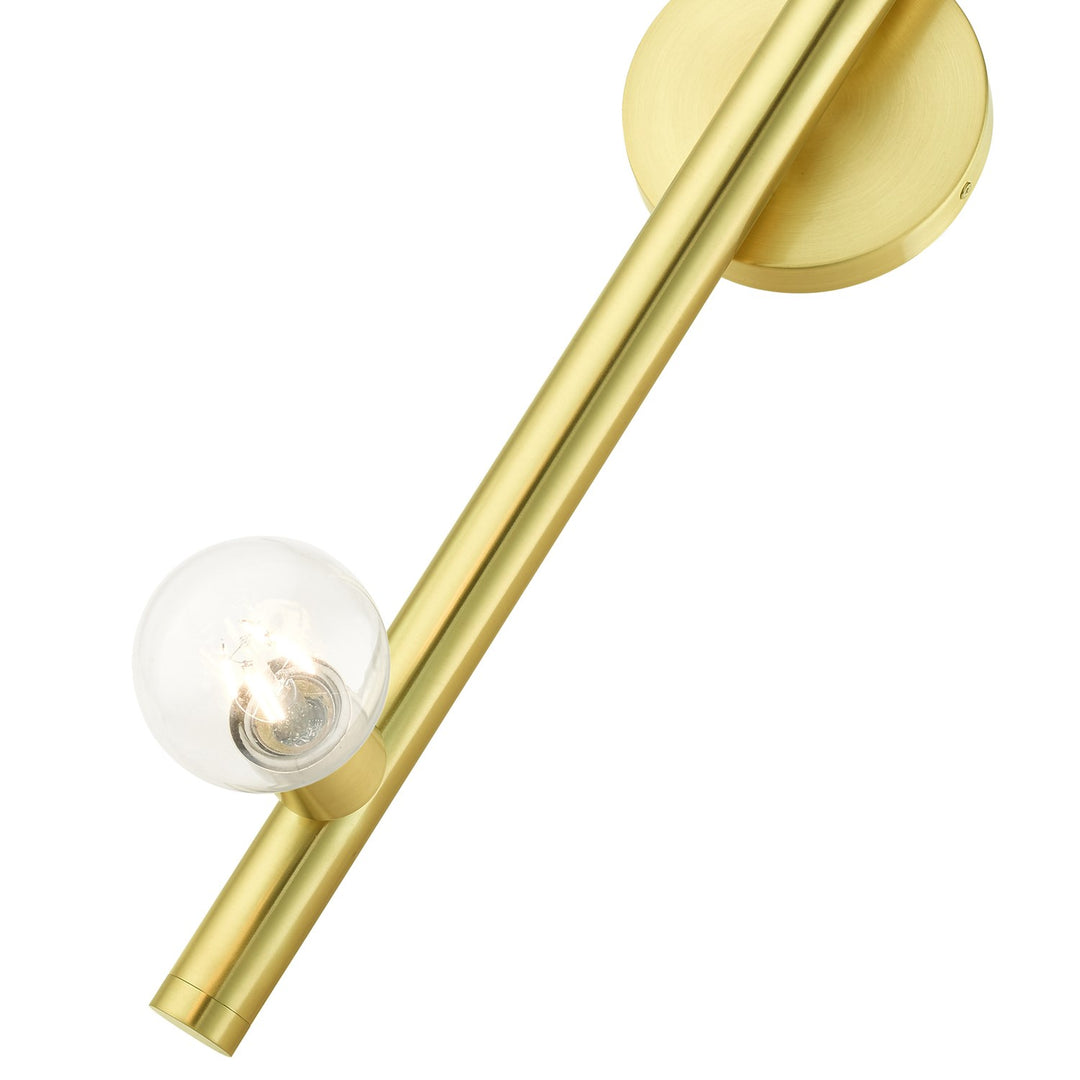 1 Light Satin Brass Wall Sconce