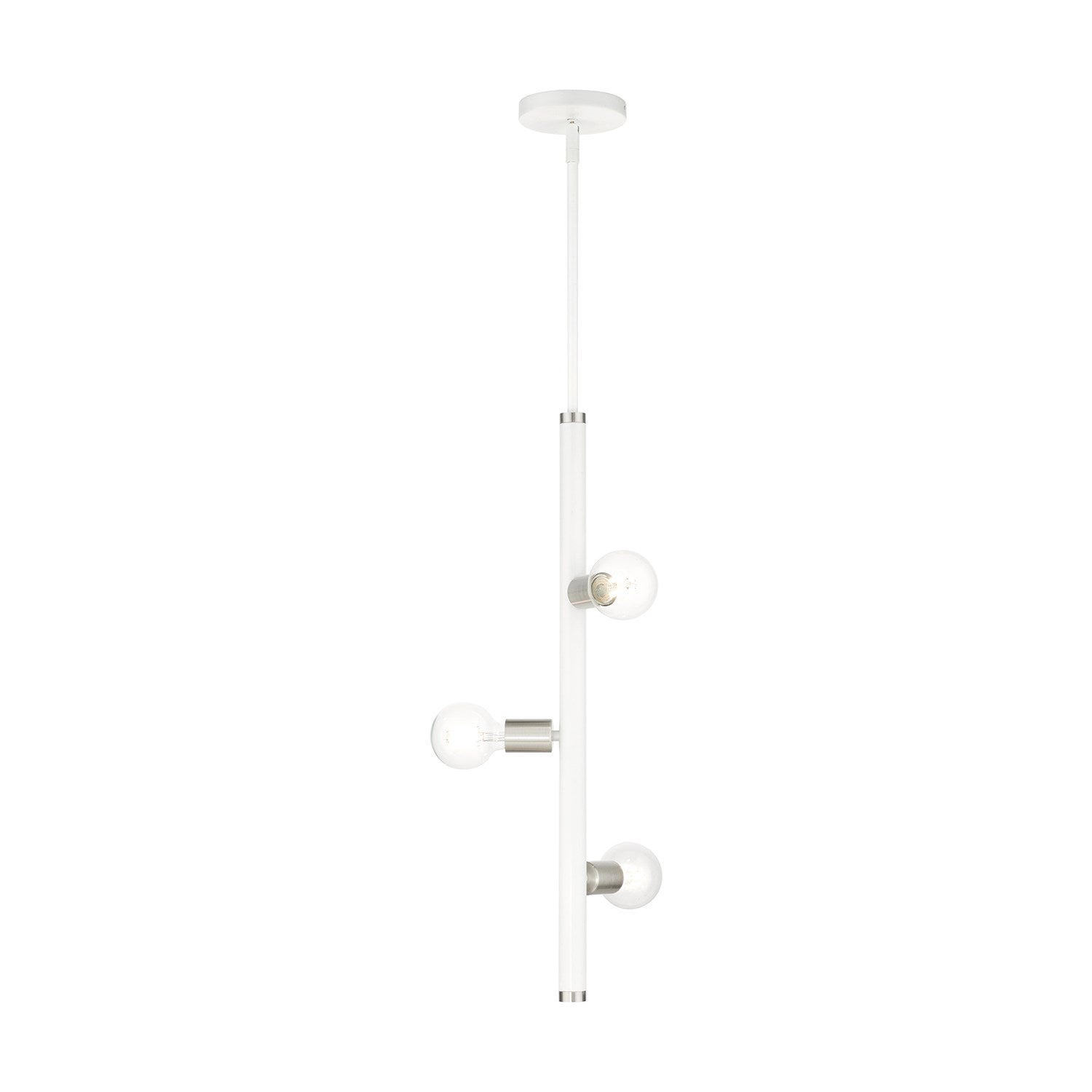 3 Light White Pendant by Livex Lighting