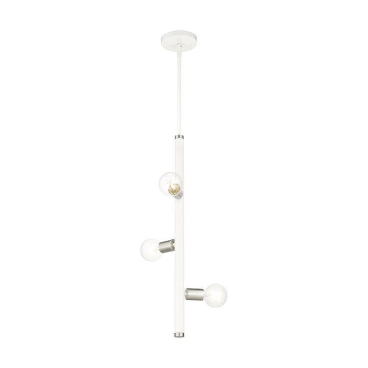 3 Light White Pendant