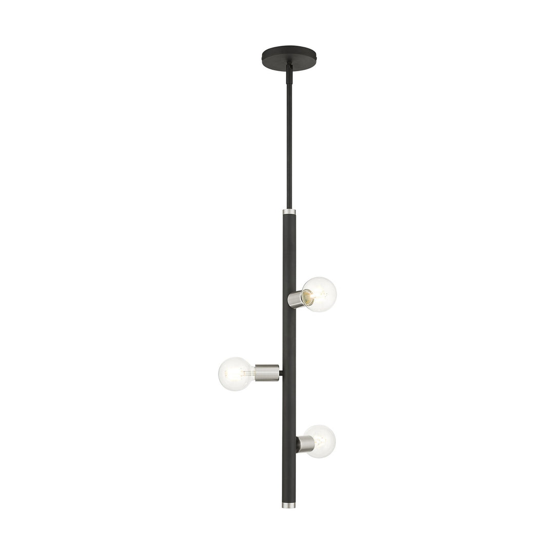 3 Light Black Pendant by Livex Lighting