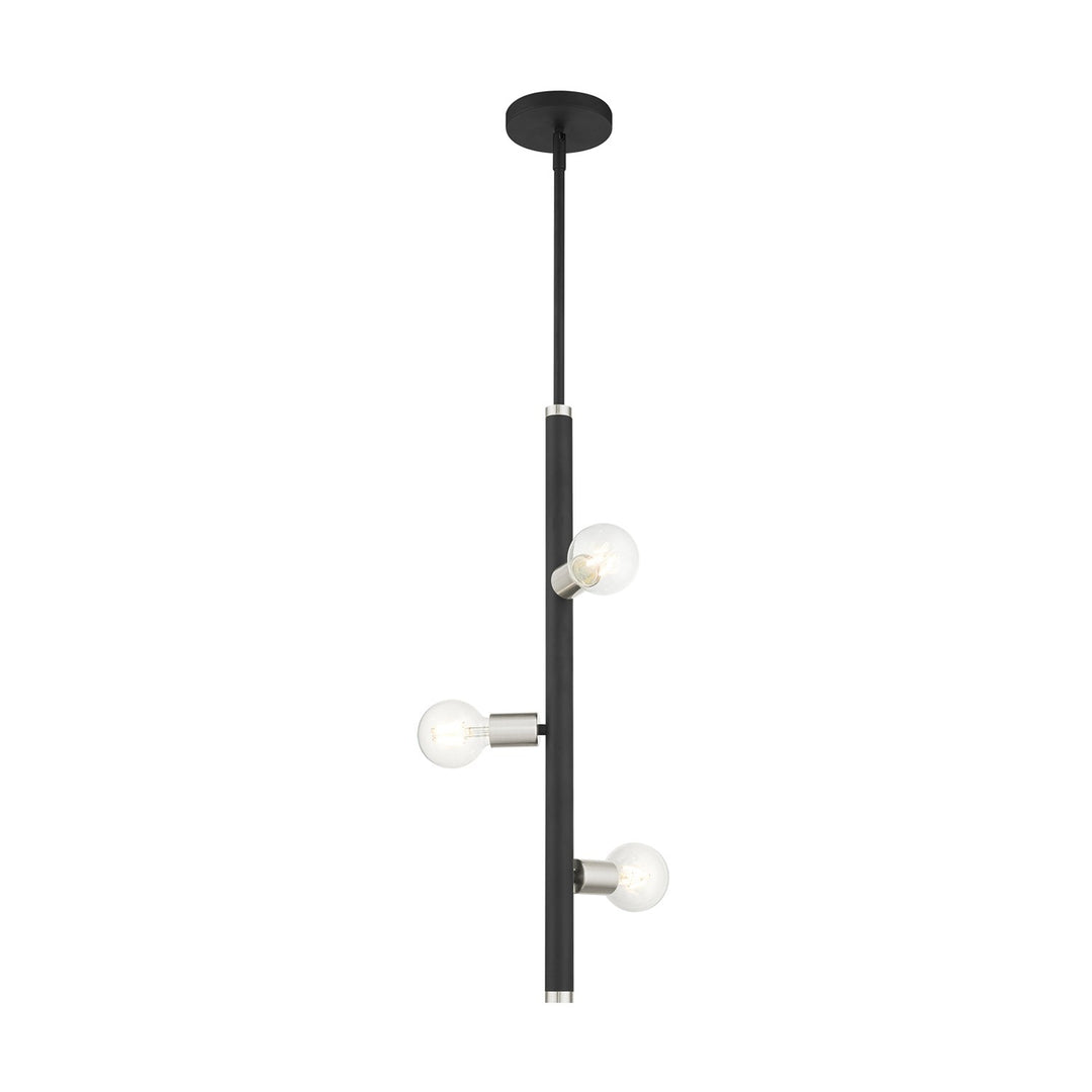 3 Light Black Pendant