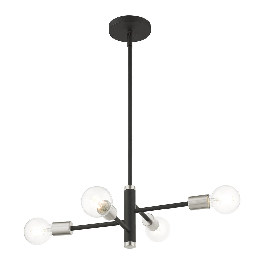 4 Light Black Chandelier
