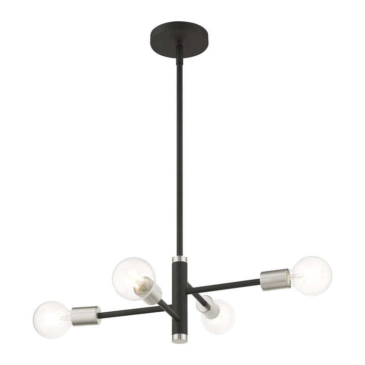 4 Light Black Chandelier
