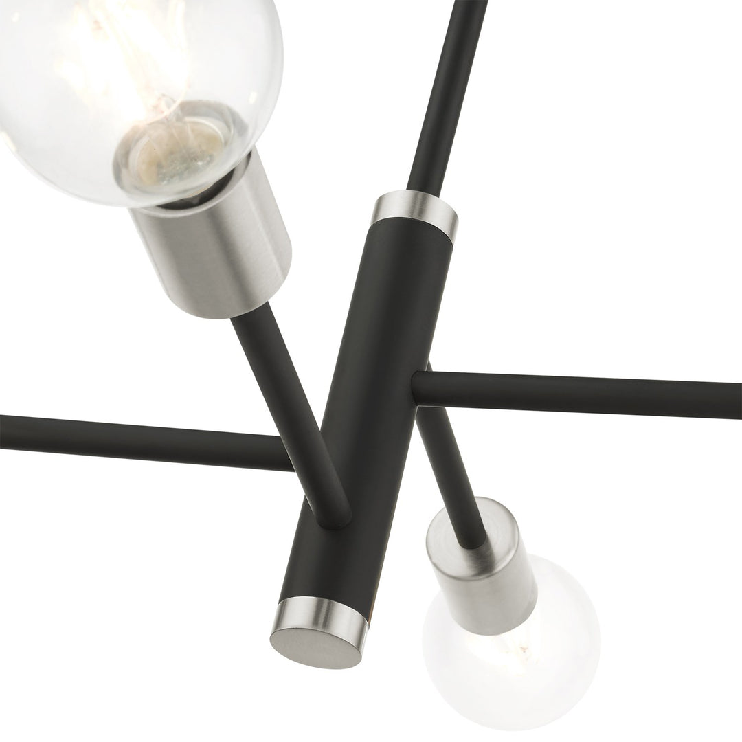 4 Light Black Chandelier