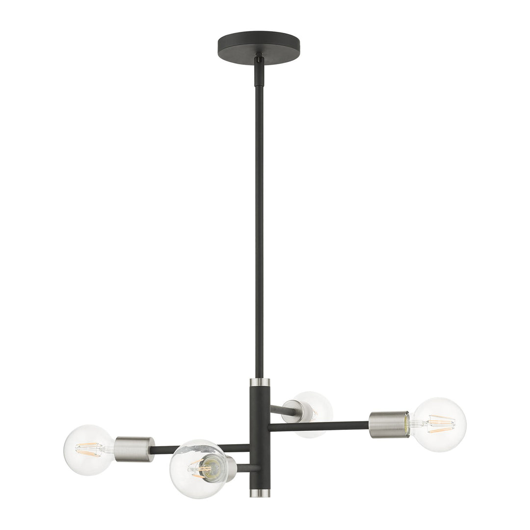 4 Light Black Chandelier