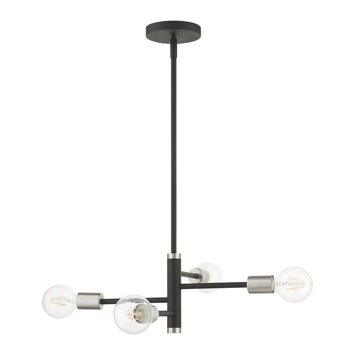4 Light Black Chandelier