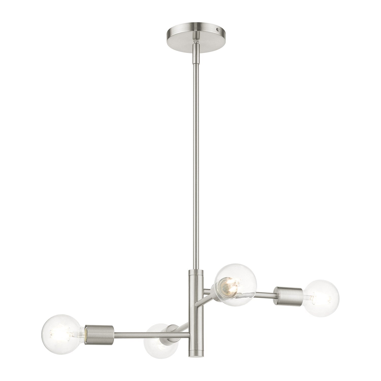 4 Light Brushed Nickel Chandelier