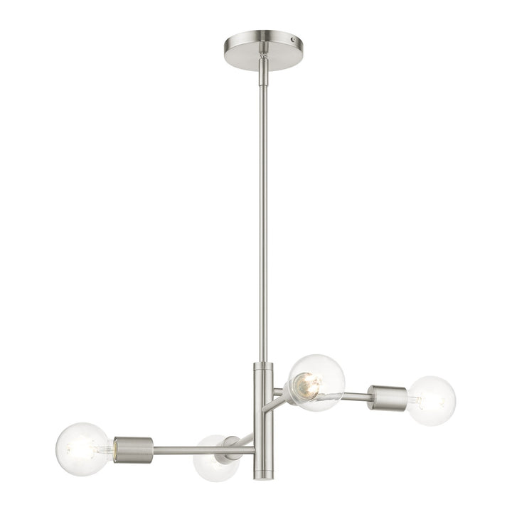 4 Light Brushed Nickel Chandelier