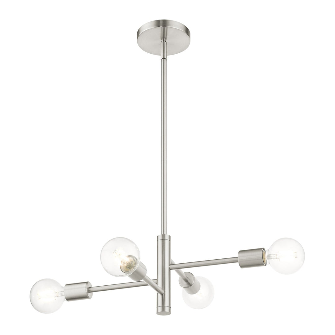 4 Light Brushed Nickel Chandelier