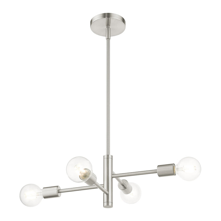 4 Light Brushed Nickel Chandelier