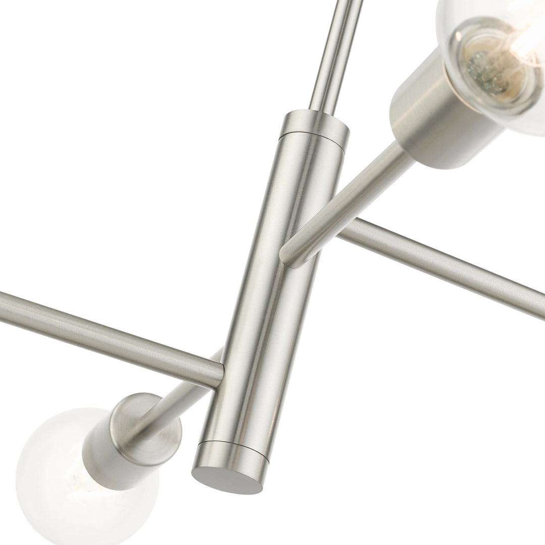 4 Light Brushed Nickel Chandelier