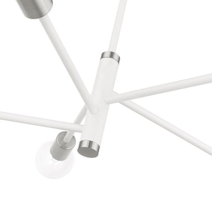 5 Light White Chandelier
