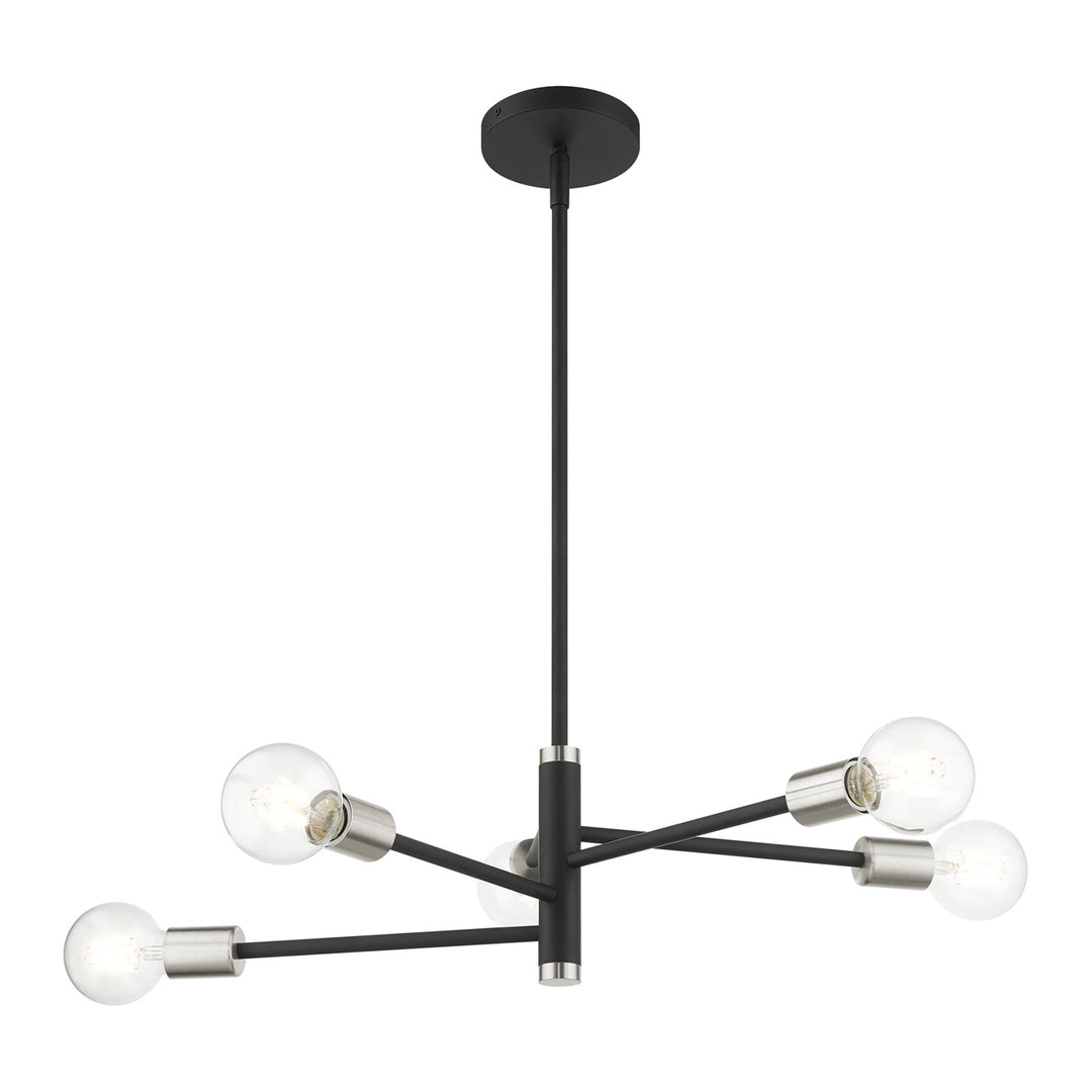 5 Light Black Chandelier