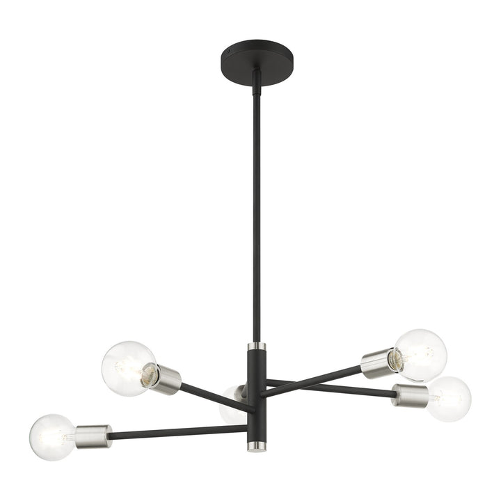 5 Light Black Chandelier