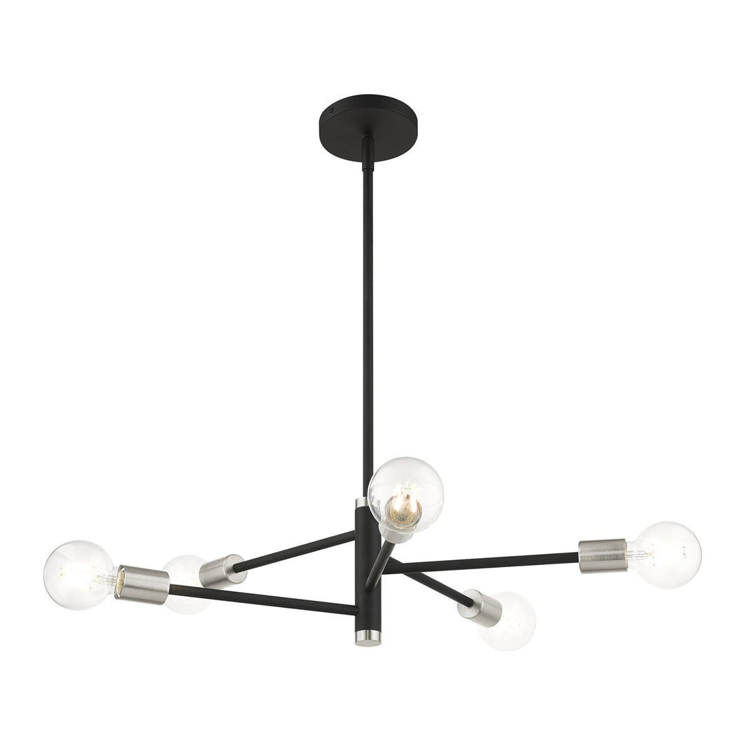 5 Light Black Chandelier