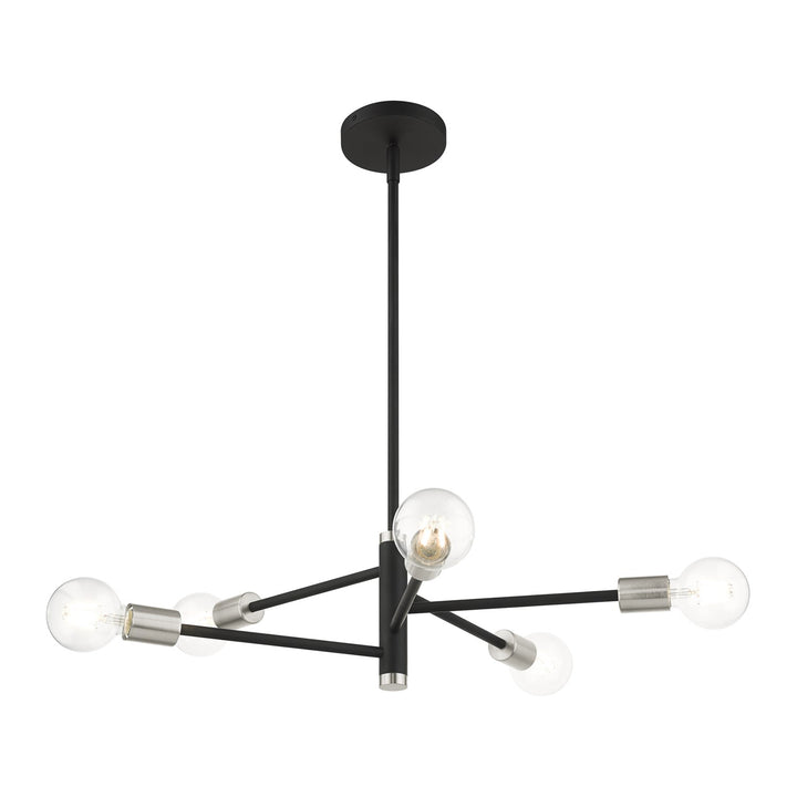5 Light Black Chandelier