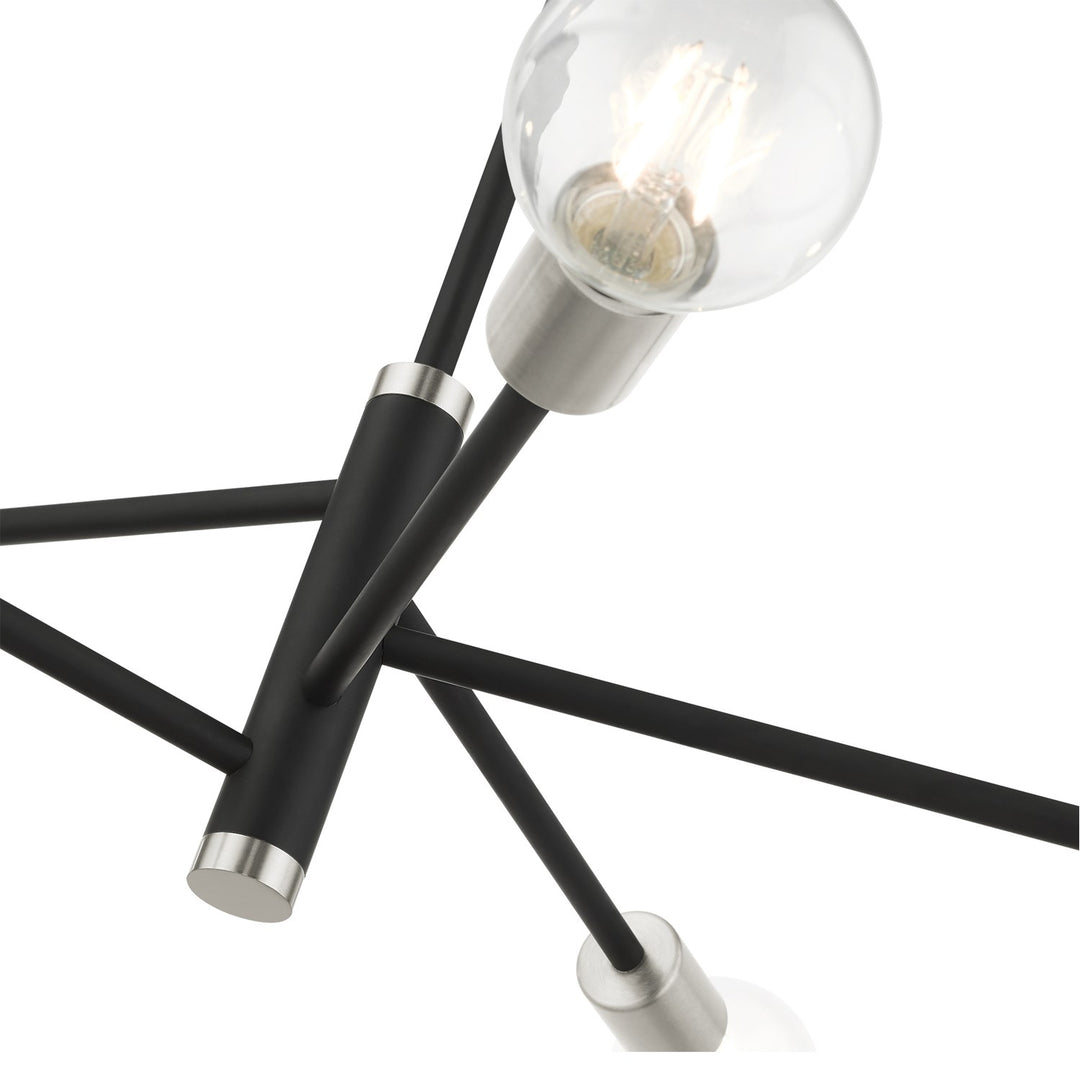 5 Light Black Chandelier
