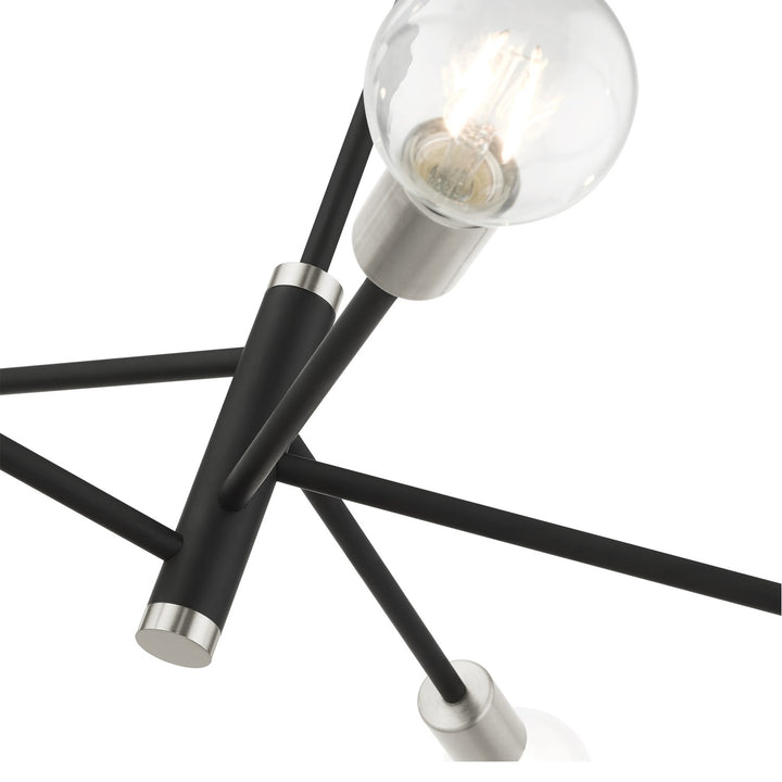 5 Light Black Chandelier