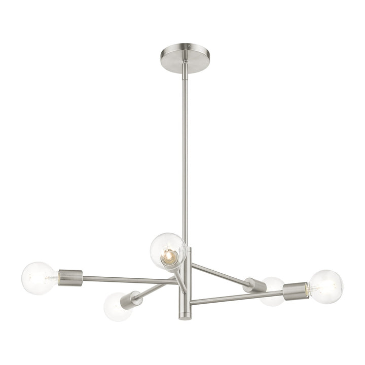 5 Light Brushed Nickel Chandelier