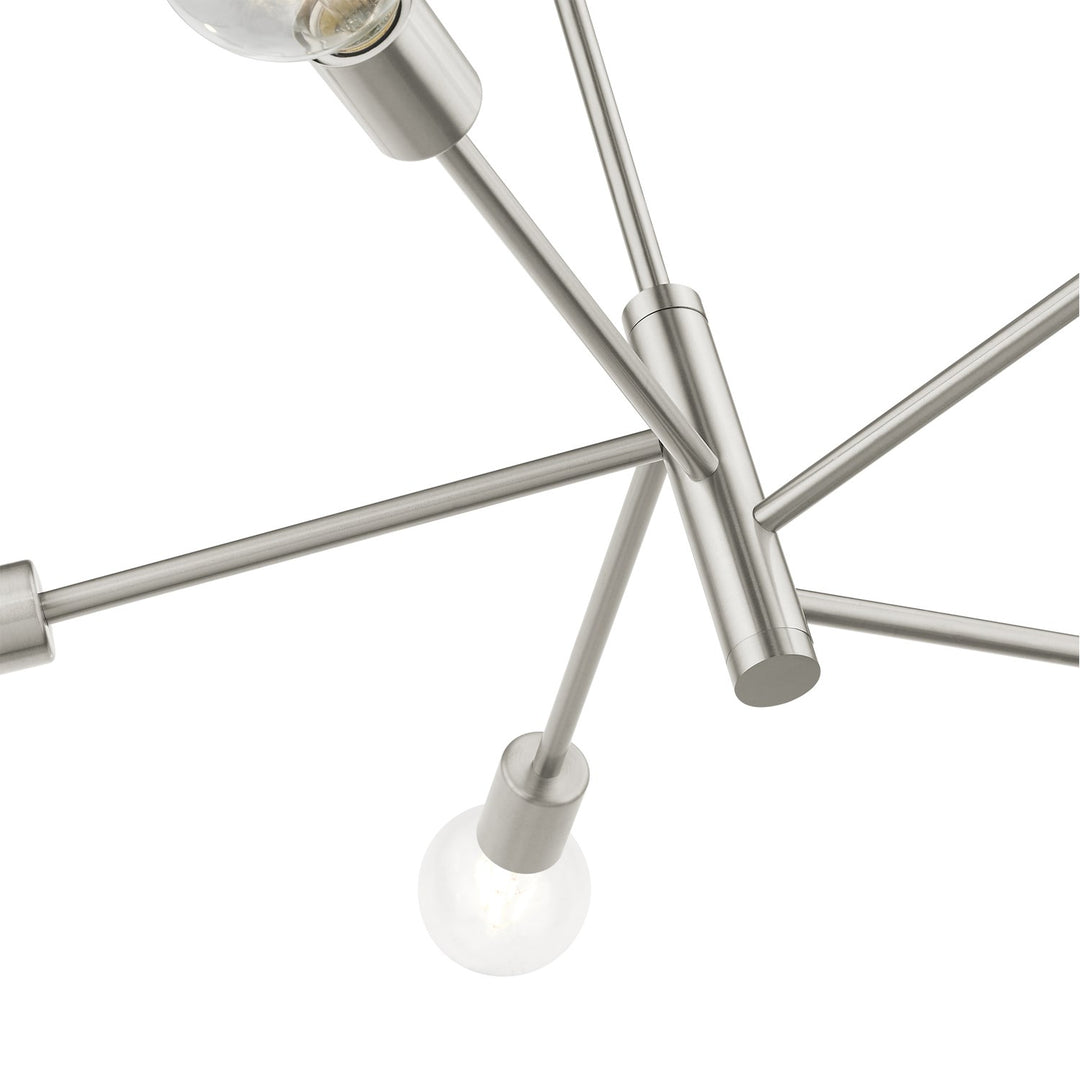 5 Light Brushed Nickel Chandelier