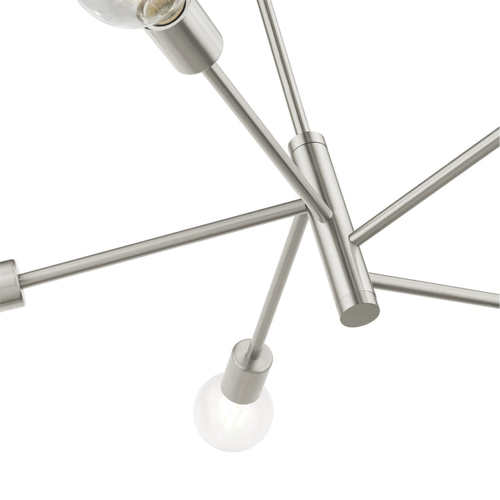 5 Light Brushed Nickel Chandelier