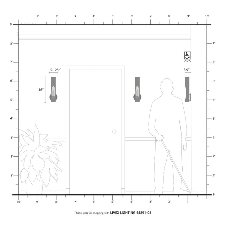 1 Light Polished Chrome Ada Single Sconce