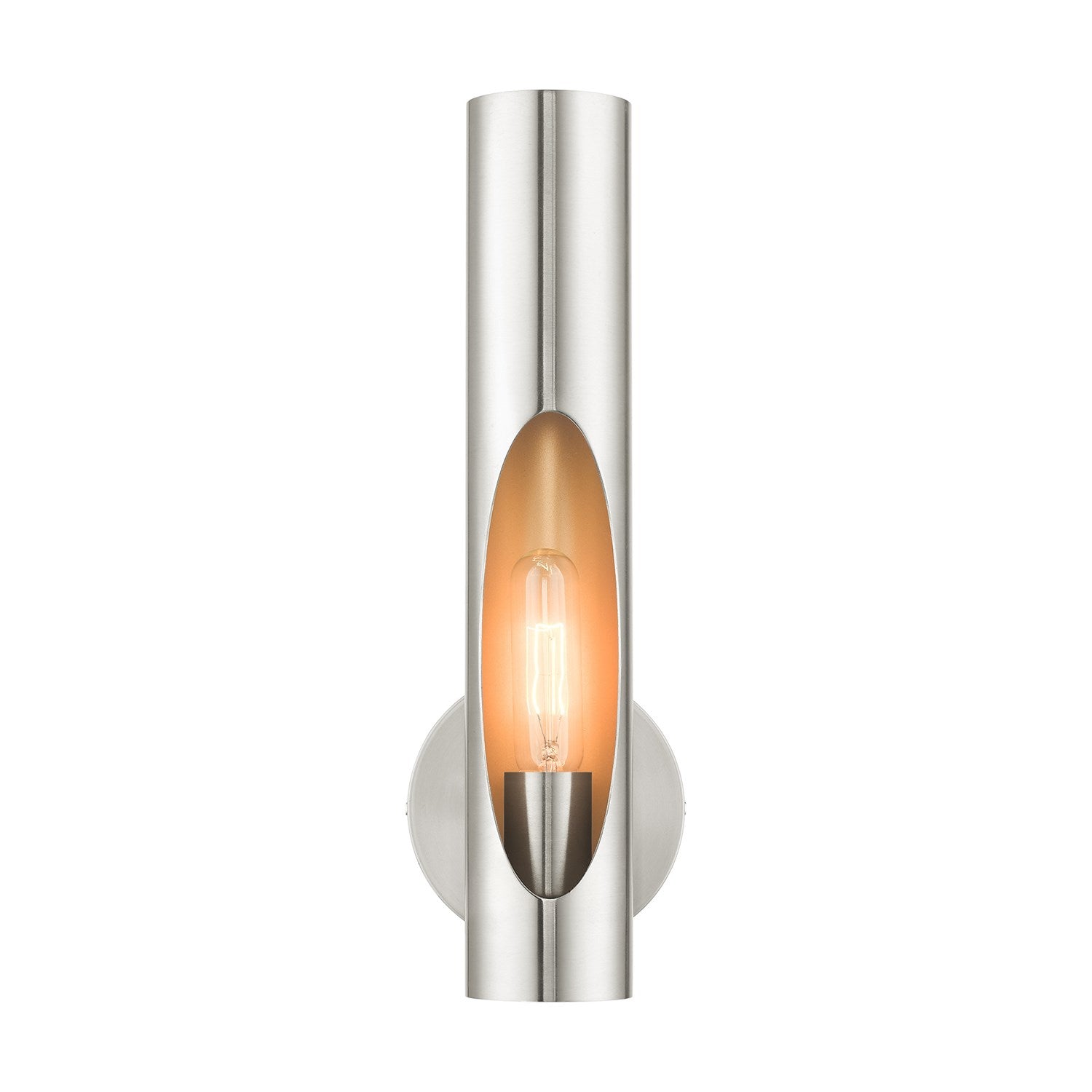 1 Light Brushed Nickel Ada Single Sconce by Livex Lighting