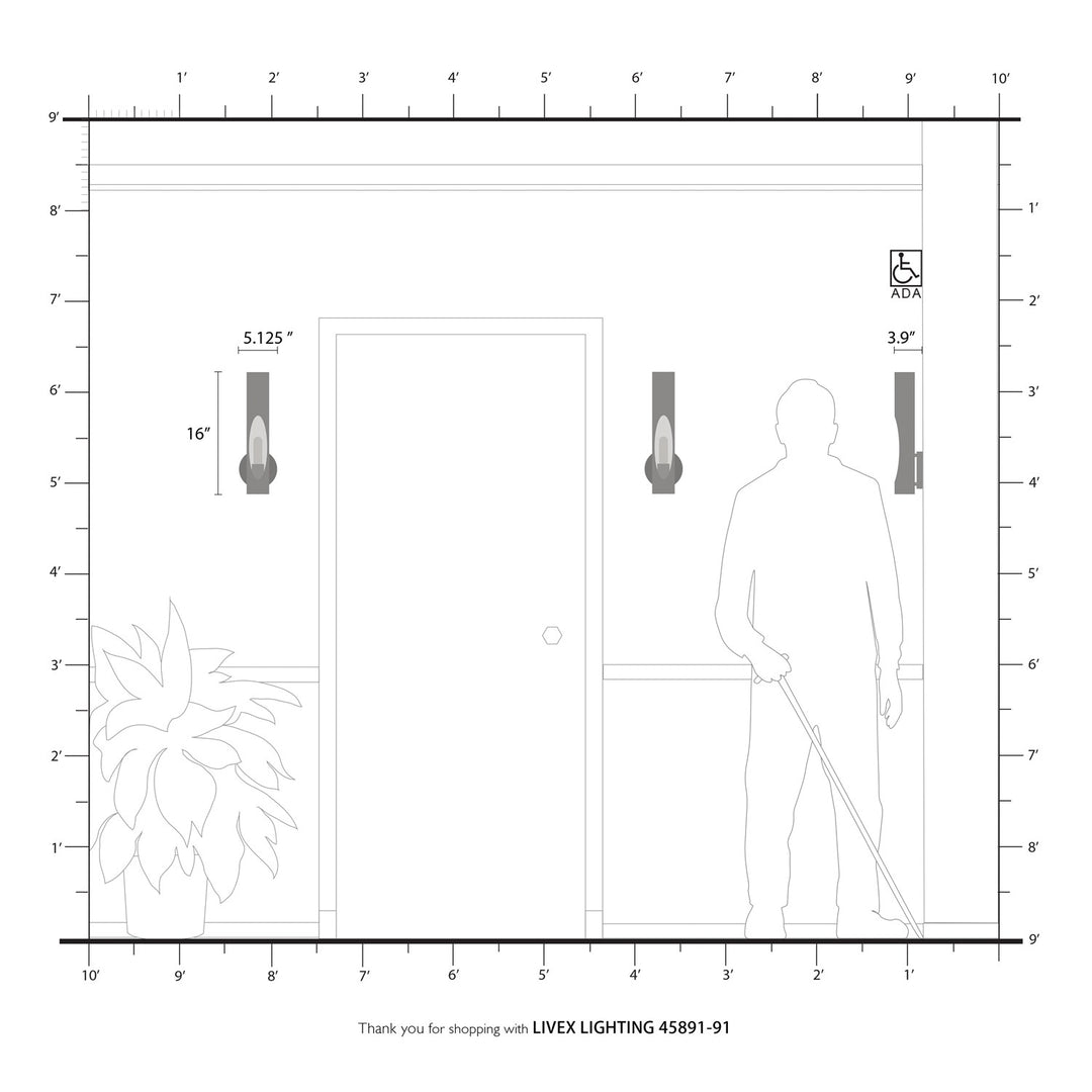 1 Light Brushed Nickel Ada Single Sconce