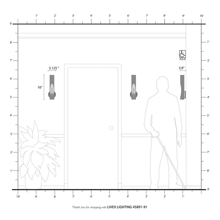 1 Light Brushed Nickel Ada Single Sconce