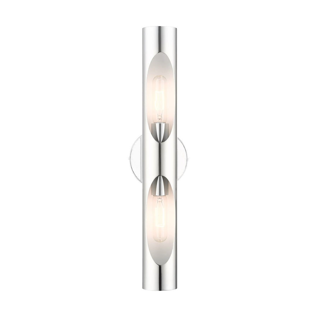 2 Light Polished Chrome Ada Sconce by Livex Lighting