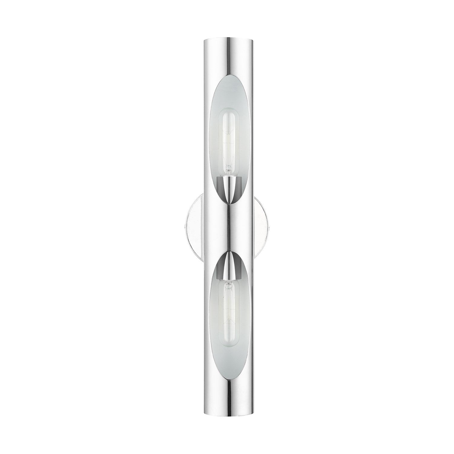 2 Light Polished Chrome Ada Sconce