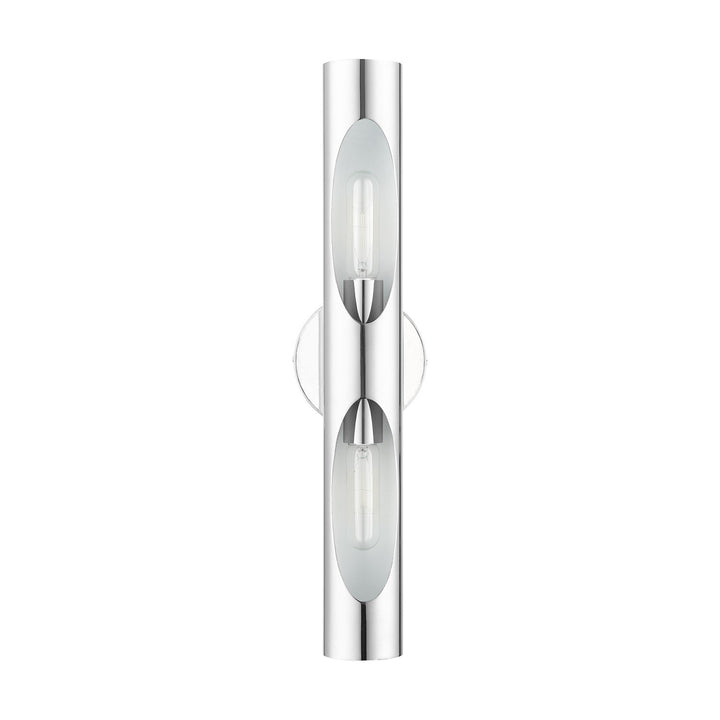 2 Light Polished Chrome Ada Sconce