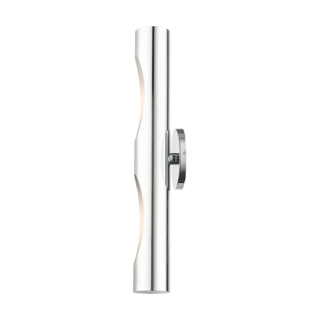 2 Light Polished Chrome Ada Sconce