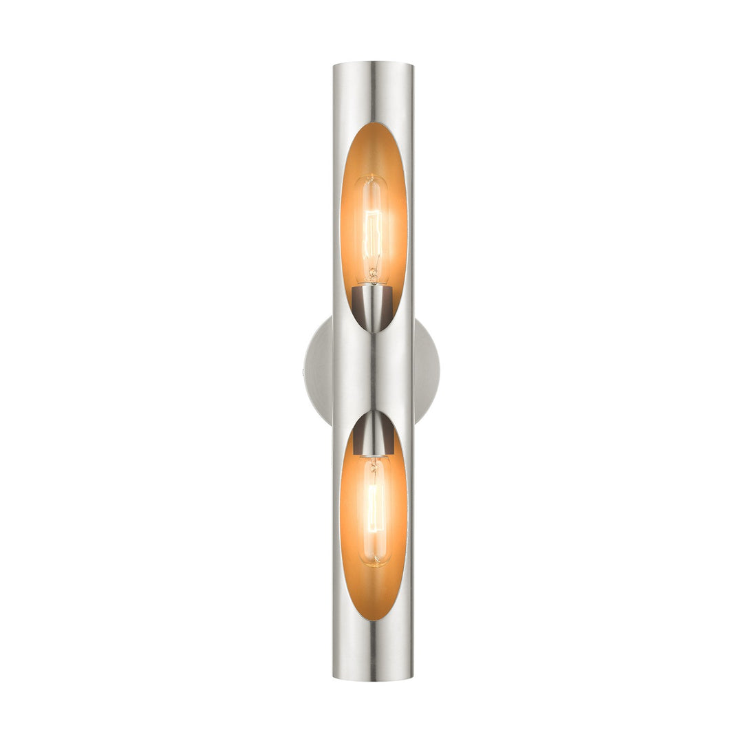 2 Light Brushed Nickel Ada Sconce by Livex Lighting