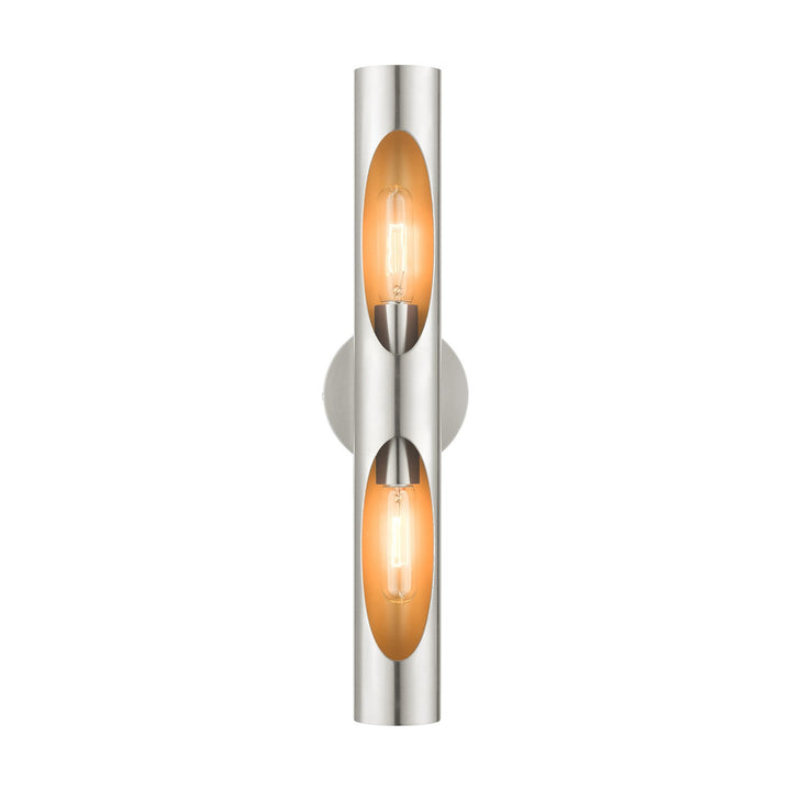 2 Light Brushed Nickel Ada Sconce by Livex Lighting