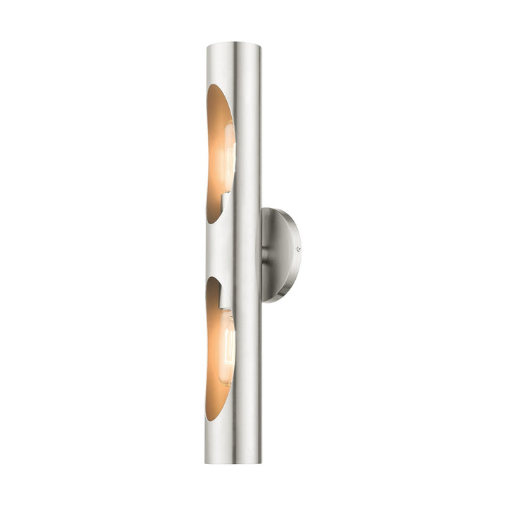 2 Light Brushed Nickel Ada Sconce