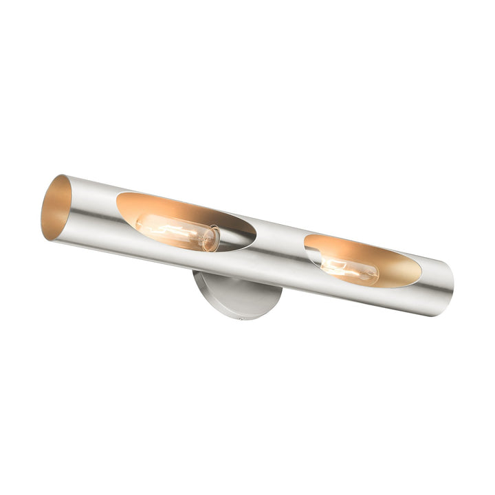 2 Light Brushed Nickel Ada Sconce