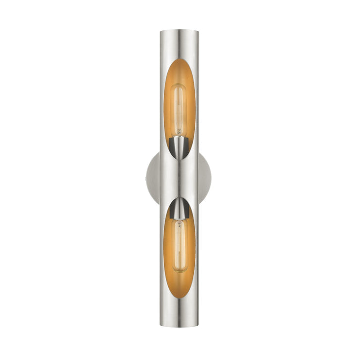 2 Light Brushed Nickel Ada Sconce