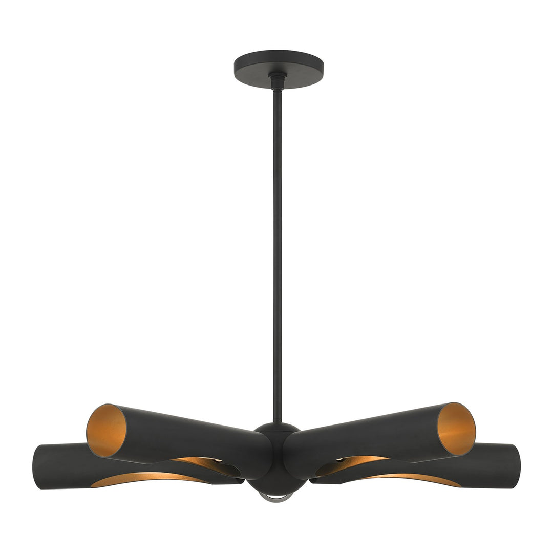 5 Light Black Chandelier by Livex Lighting