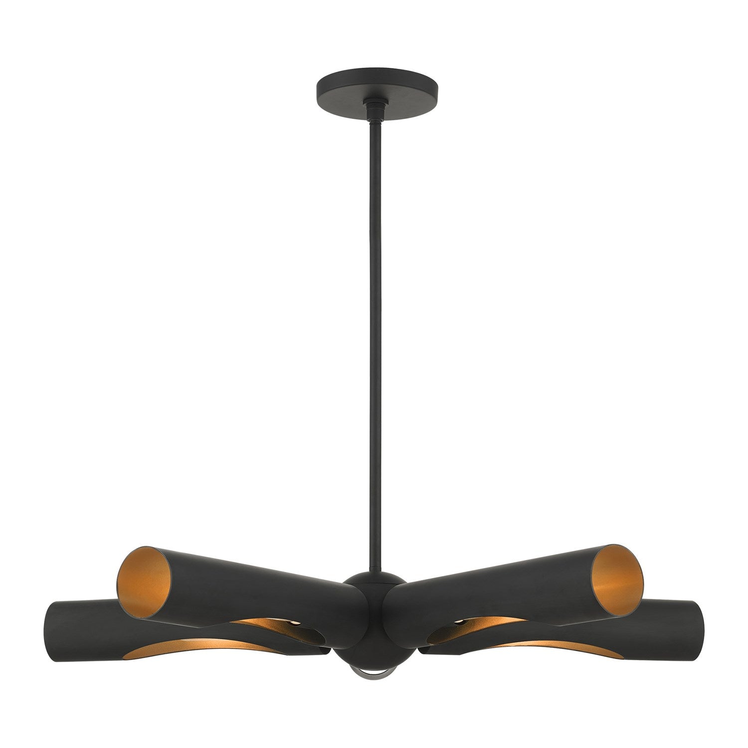 5 Light Black Chandelier by Livex Lighting